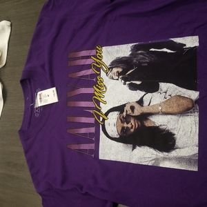 Aaliyah Rue21  I Miss You Graphic Tshirt Purple Size Medium